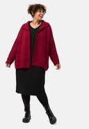 'Vera' Kleid - tiefes Schwarz & dezente Struktur