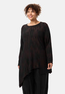 'Ombra' tunic – gearradh assiméadrach agus titim shreafaí