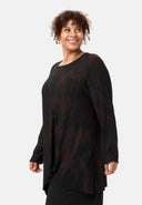 'Ombra' tunic – gearradh assiméadrach agus titim shreafaí