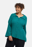 'Marella' blouse – cotton blend, textured fabric