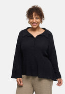 'Marella' blouse – cotton blend, textured fabric