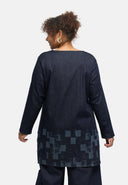 'Tunika' Nila – Dark Denim, Priontáil Laser