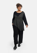 Tunic 'Perlina' – Meascán ábhar, imeall iomlán leathan