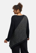 Tunic 'Perlina' – Meascán ábhar, imeall iomlán leathan